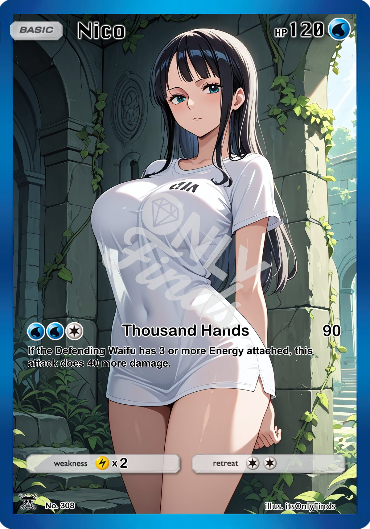 B-308 - Nico OnlyFinds watermarked collector card