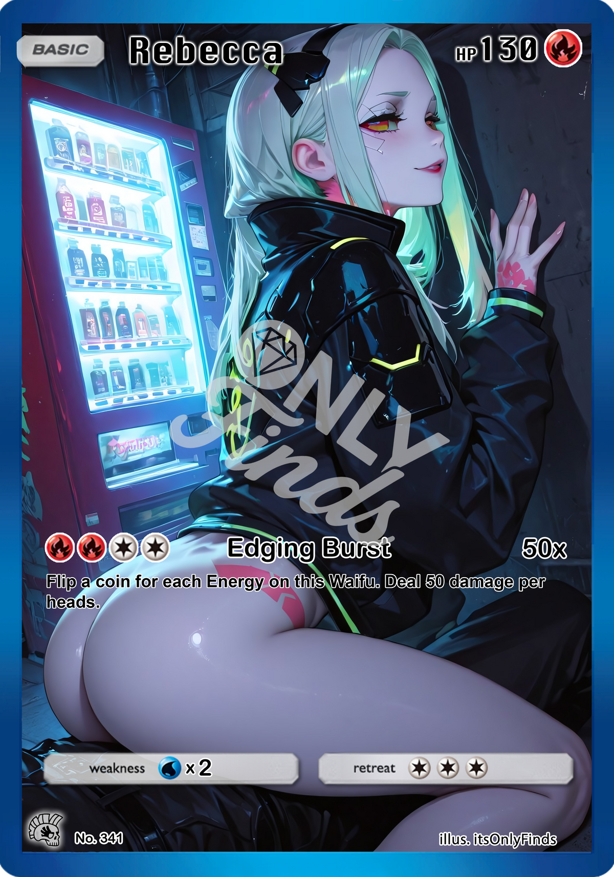 B-341 - Rebecca OnlyFinds watermarked collector card