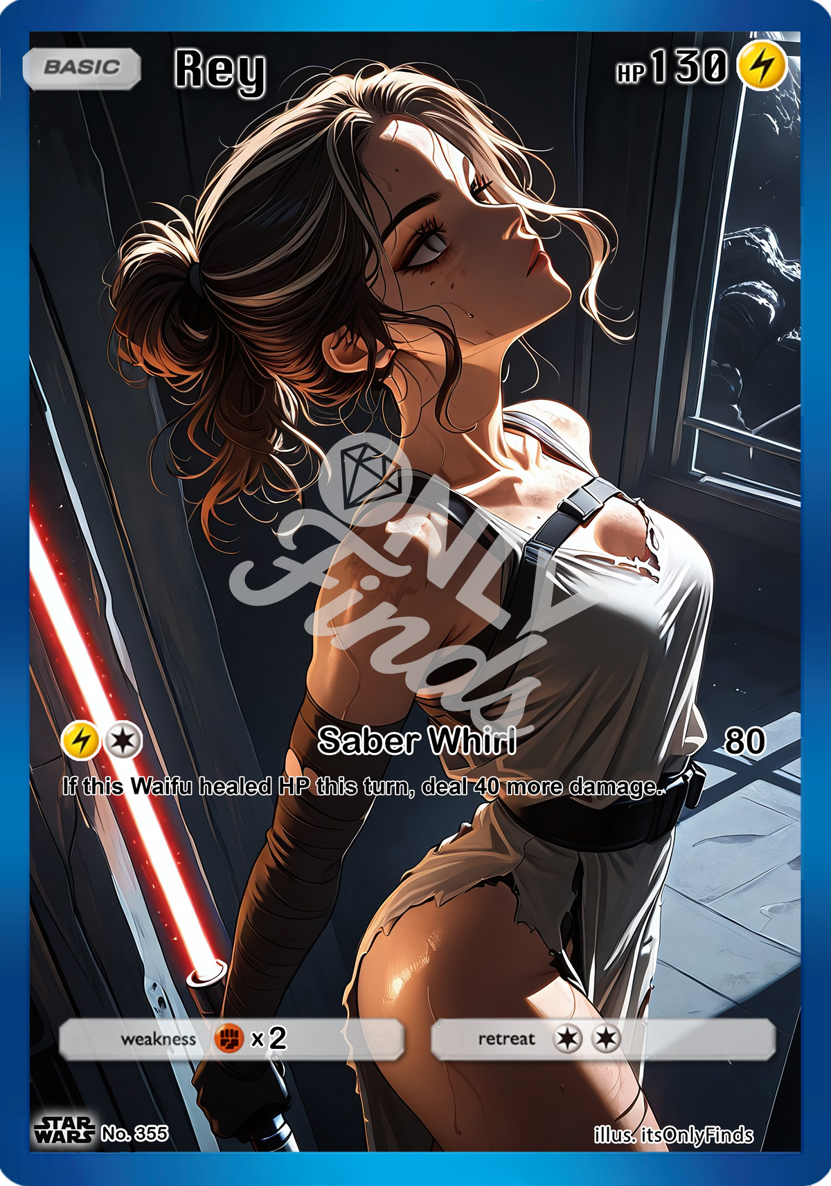 B-355 - Rey Skywalker OnlyFinds watermarked collector card