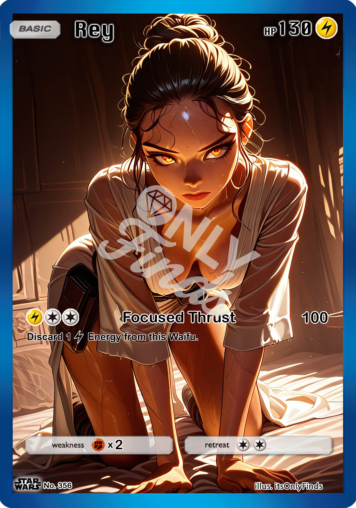 B-356 - Rey Skywalker OnlyFinds watermarked collector card