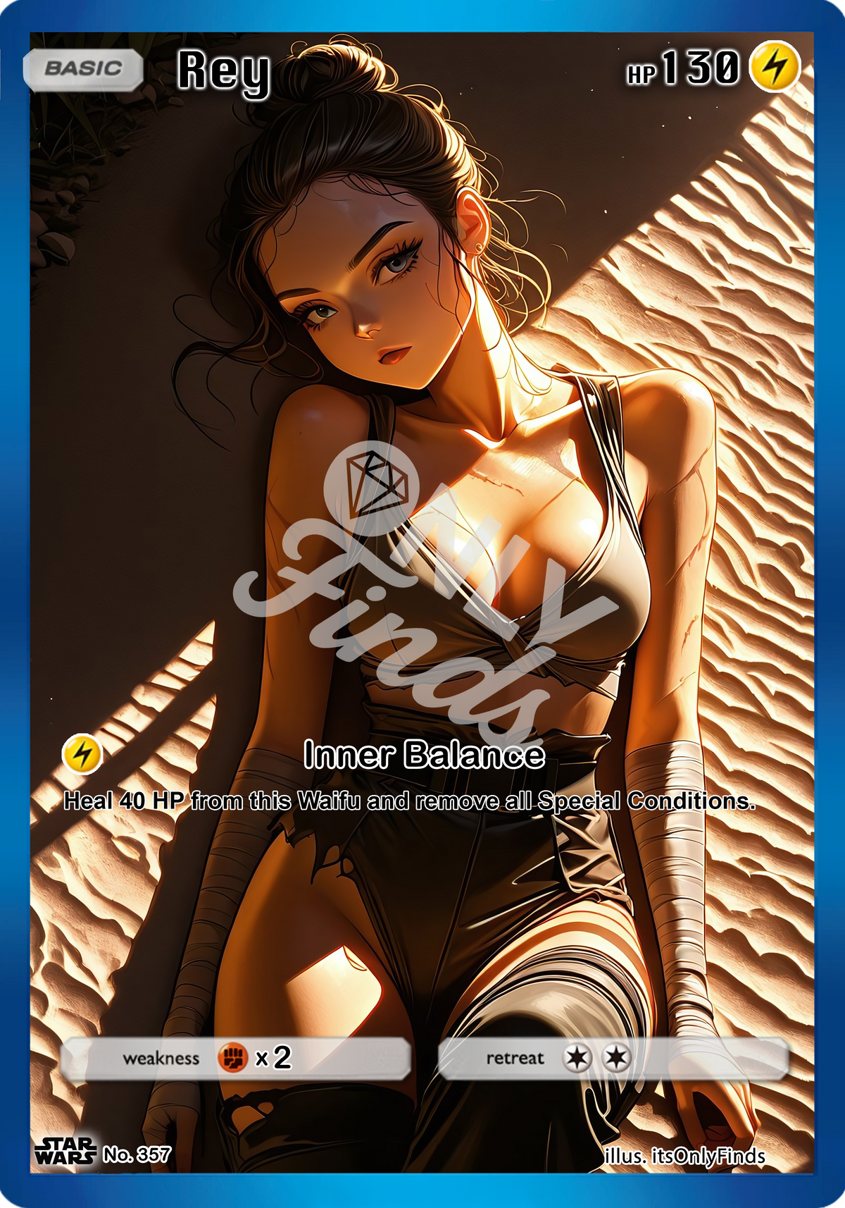 B-357 - Rey Skywalker OnlyFinds watermarked collector card