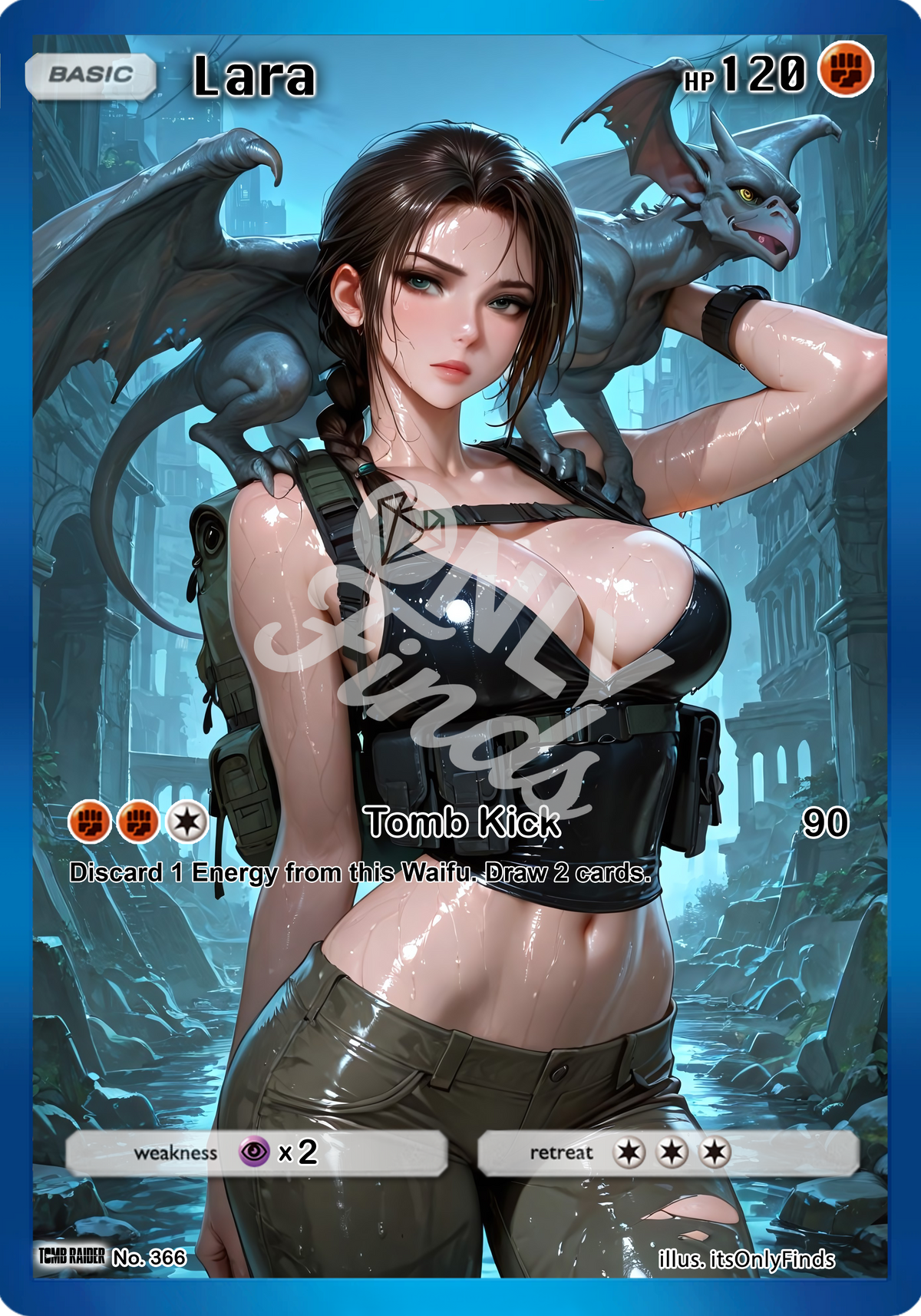 B-366 - Lara Croft OnlyFinds watermarked collector card