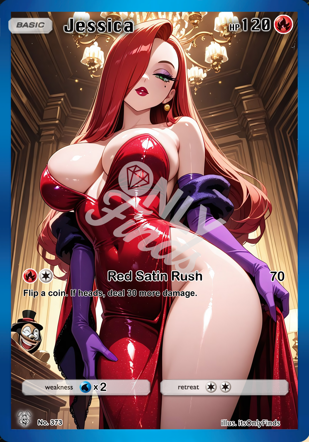 B-373 - Jessica Rabbit OnlyFinds watermarked collector card
