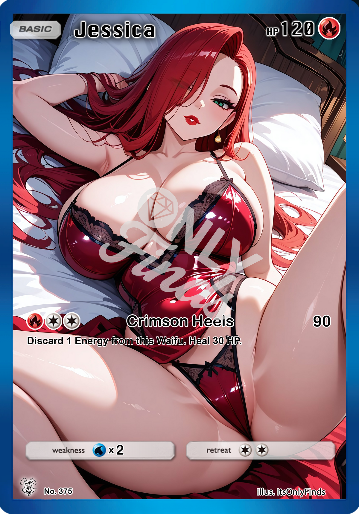 B-375 - Jessica Rabbit OnlyFinds watermarked collector card