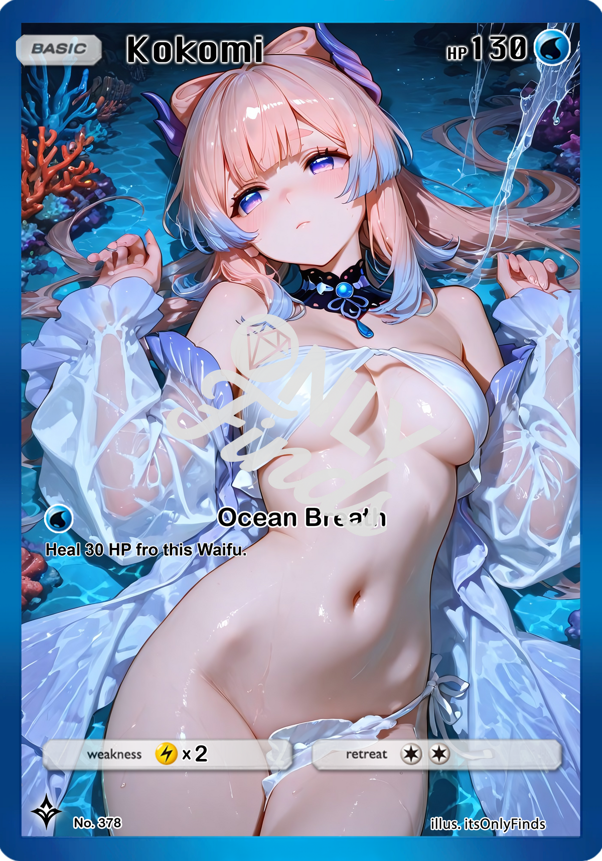 B-378 - Kokomi OnlyFinds watermarked collector card