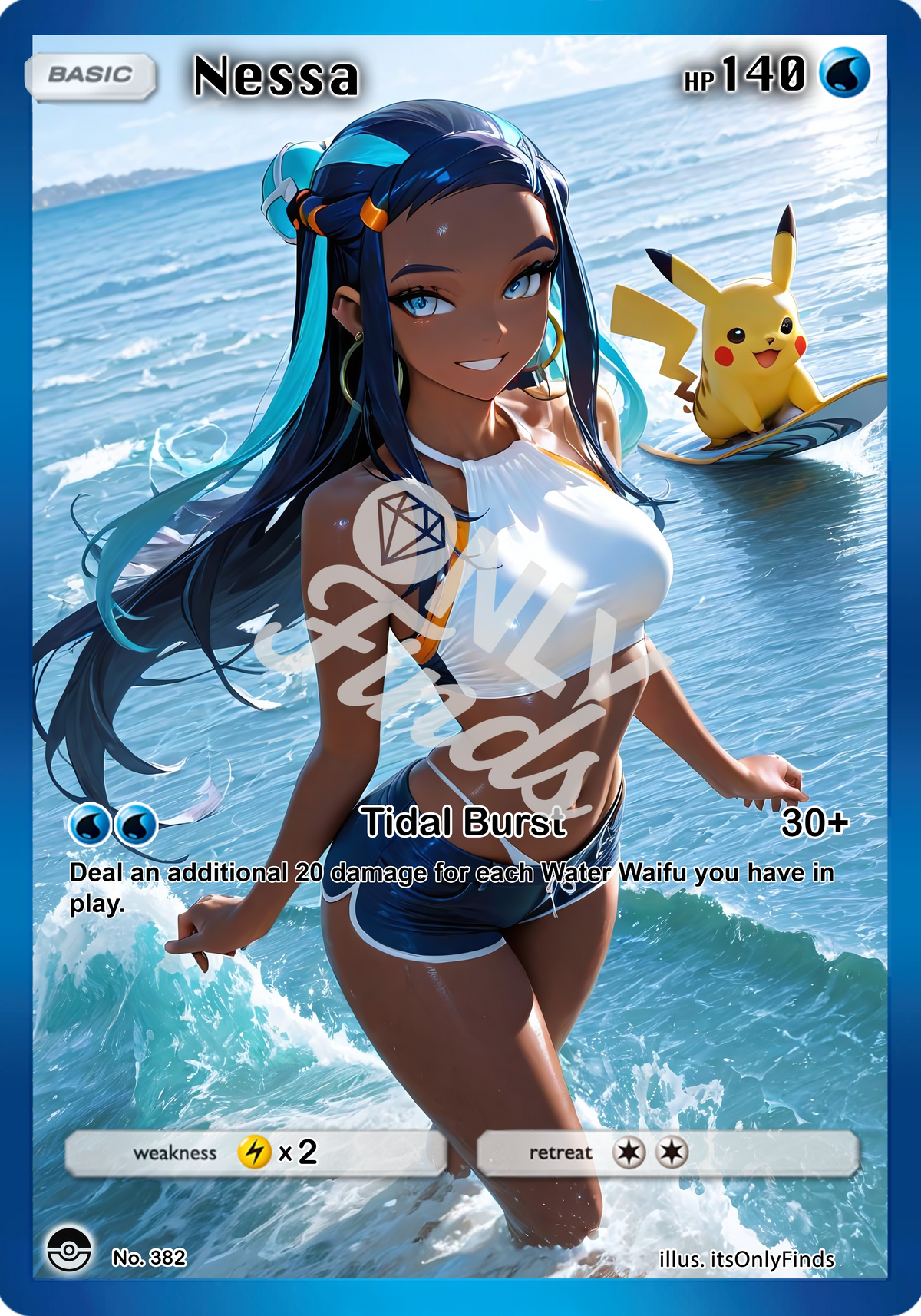 B-382 - Nessa OnlyFinds watermarked collector card