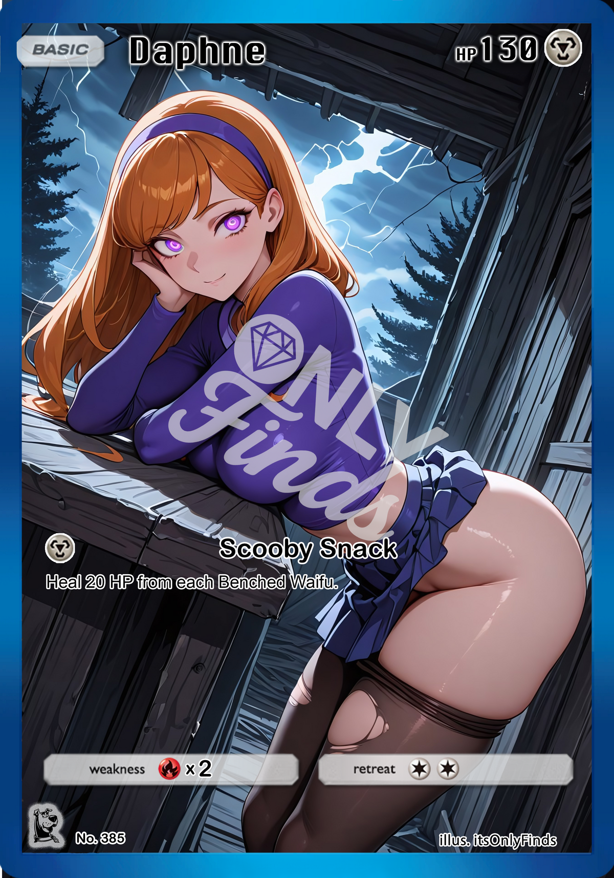 B-385 - Daphne OnlyFinds watermarked collector card