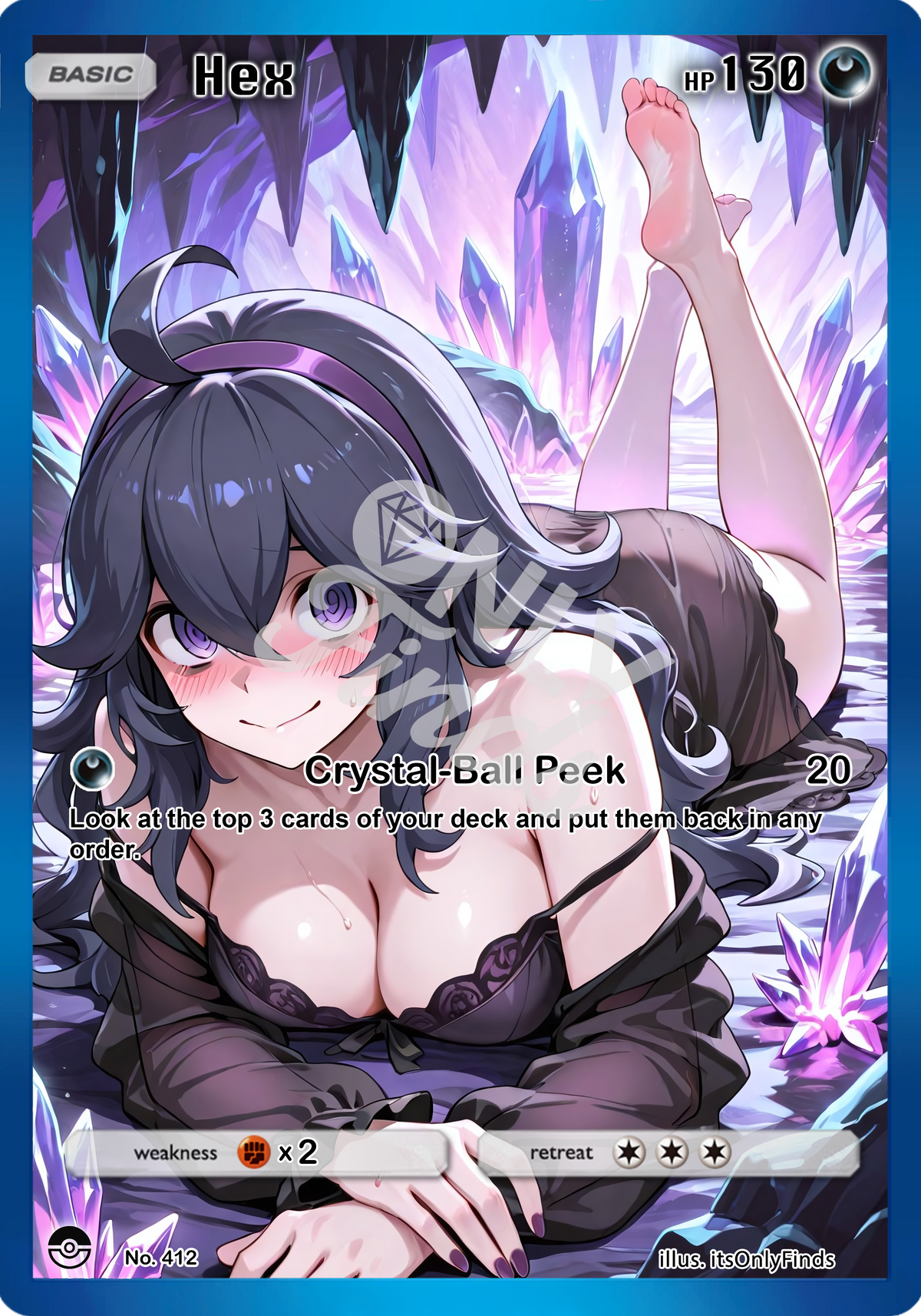 B-412 - Hex Maniac OnlyFinds watermarked collector card