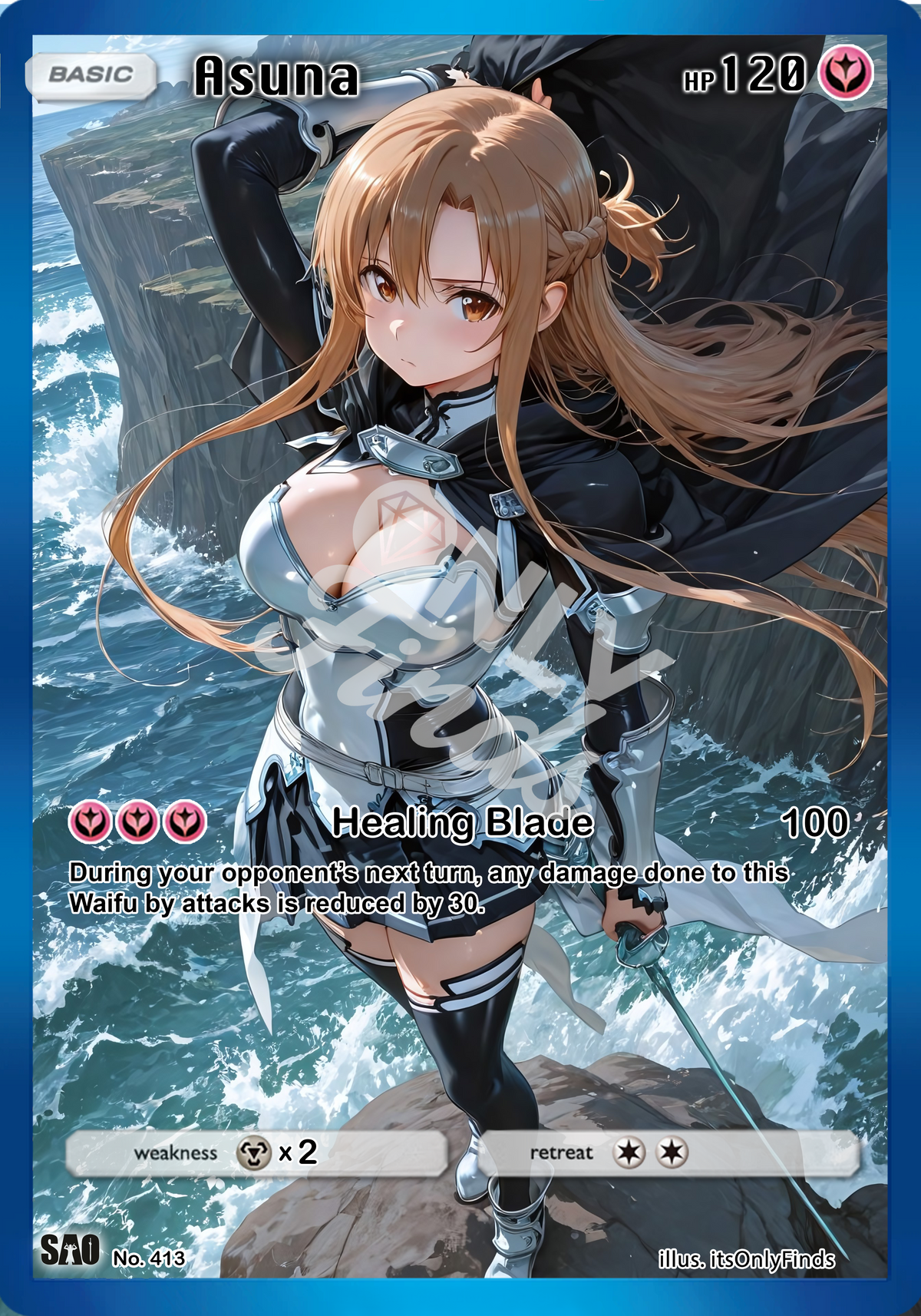 B-413 - Asuna OnlyFinds watermarked collector card
