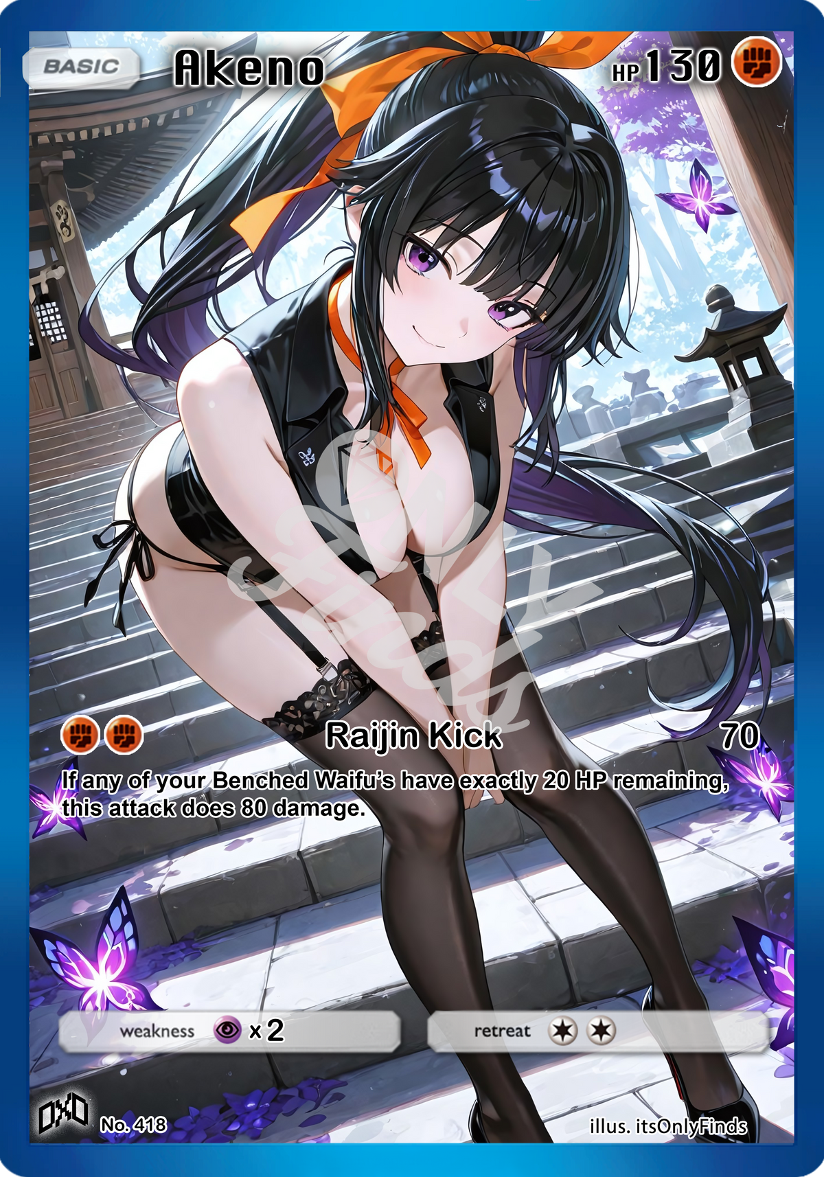 B-418 - Akeno OnlyFinds watermarked collector card