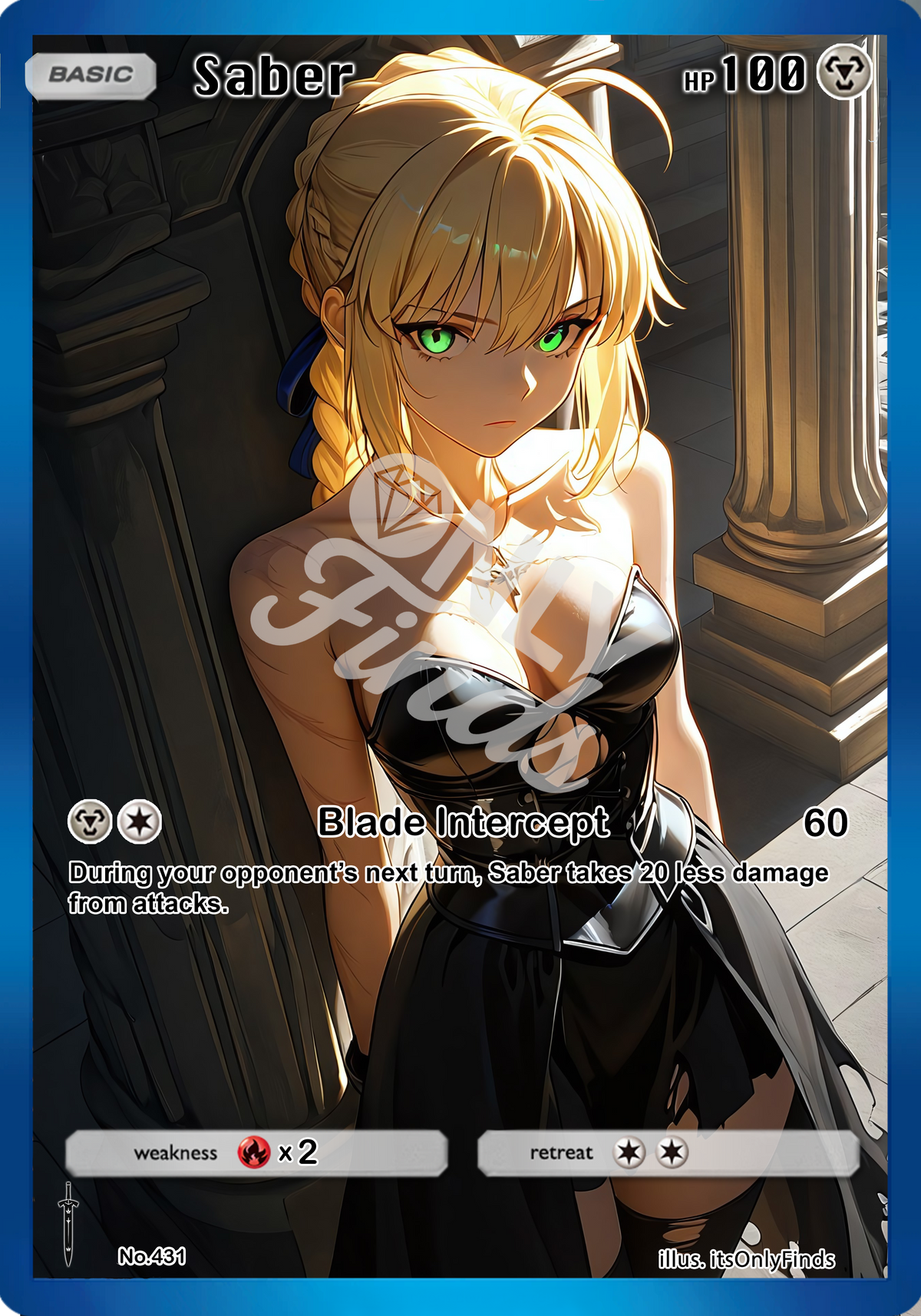 B-431 - Saber OnlyFinds watermarked collector card