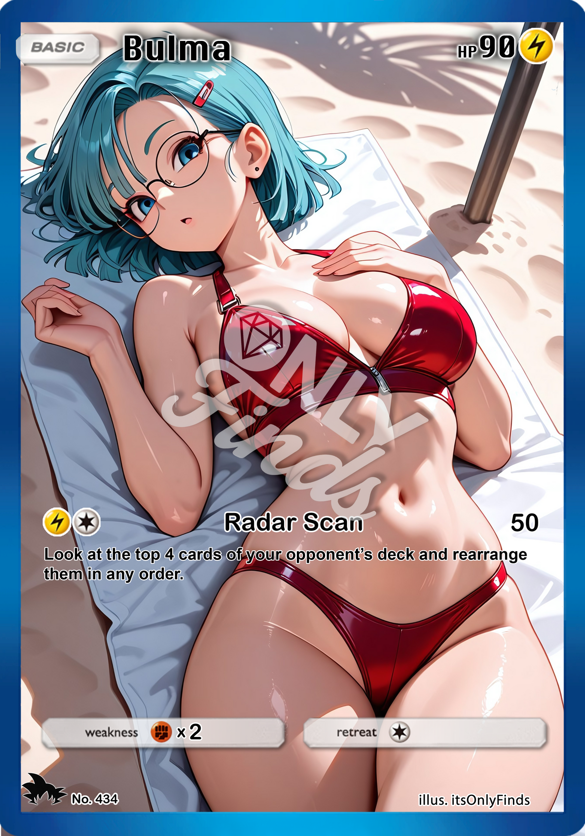B-434 - Bulma OnlyFinds watermarked collector card