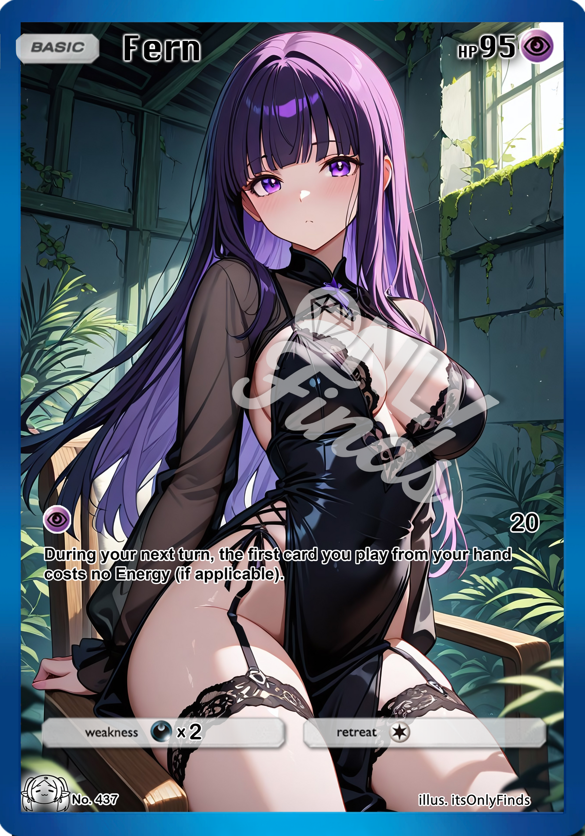 B-437 - Fern OnlyFinds watermarked collector card
