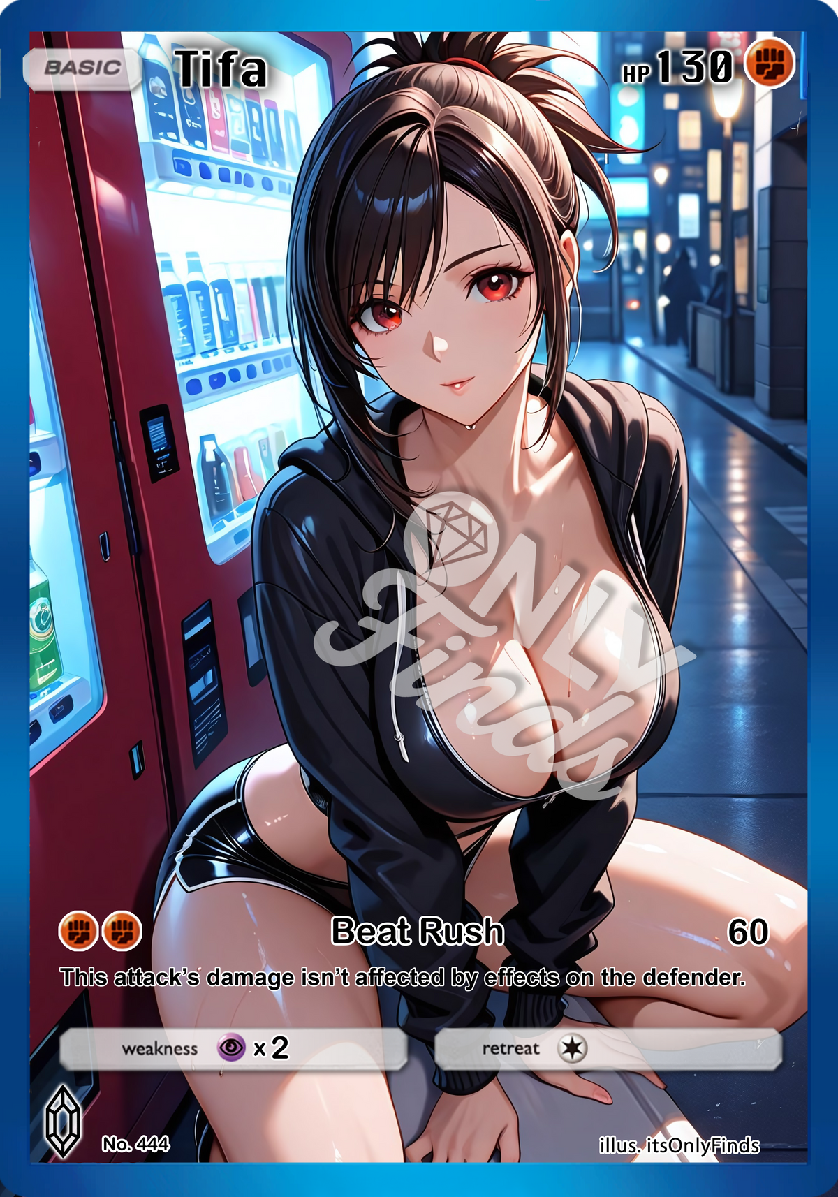 B-444 - Tifa Lockhart OnlyFinds watermarked collector card