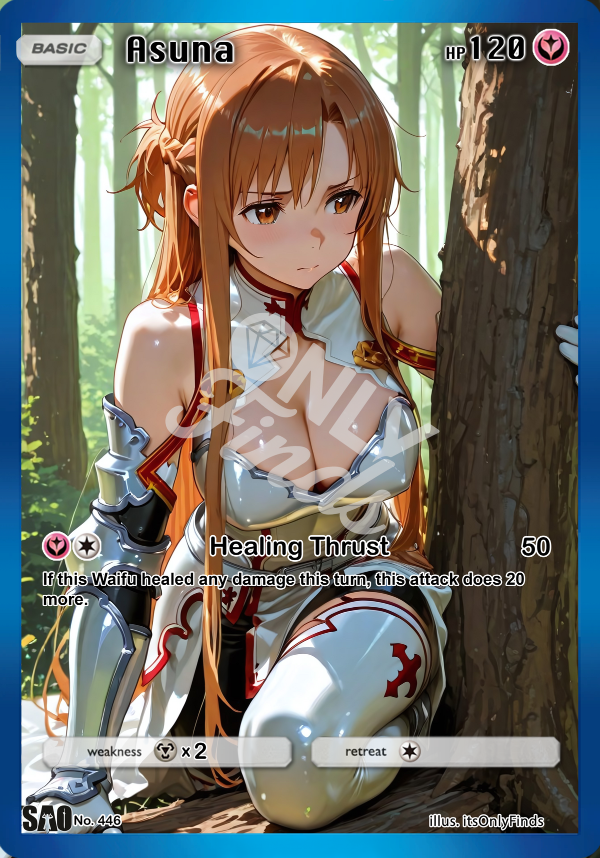 B-446 - Asuna OnlyFinds watermarked collector card