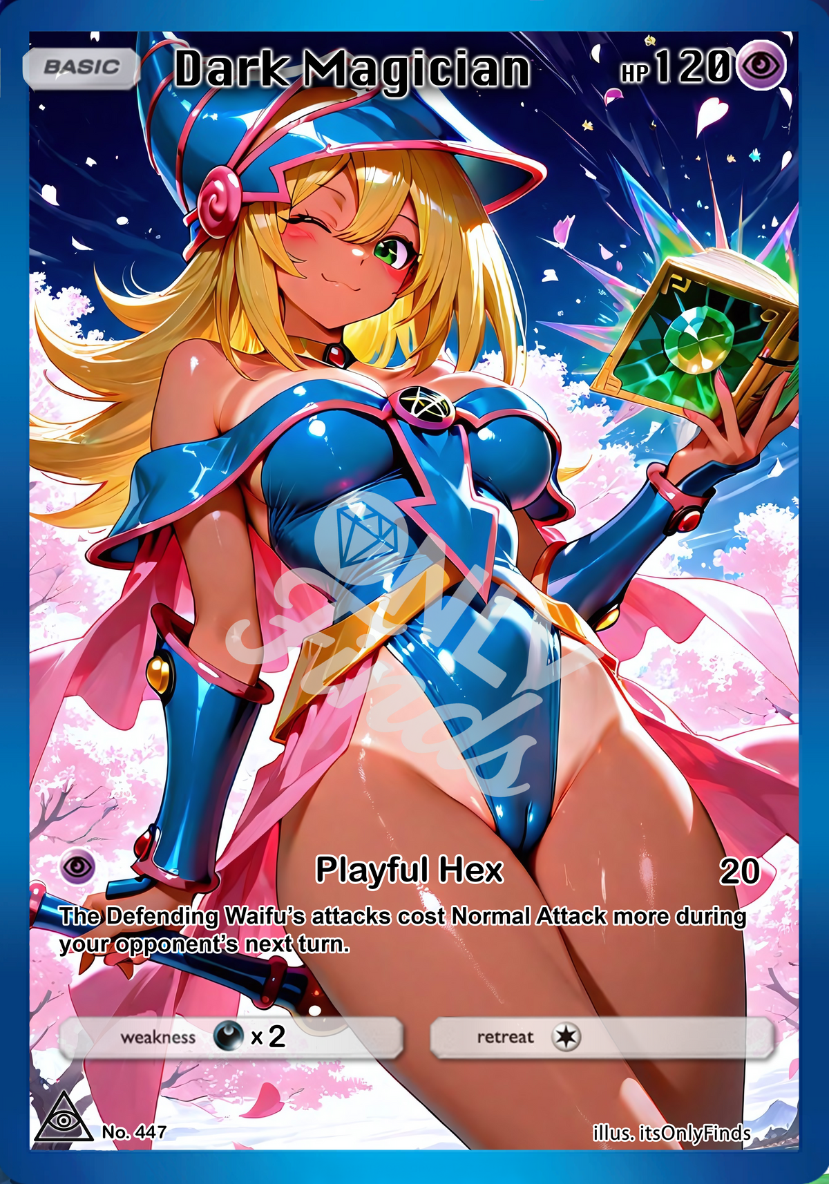B-447 - Dark Magician Girl OnlyFinds watermarked collector card