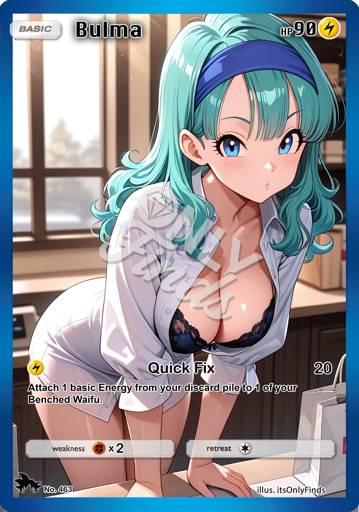 B-463 - Bulma OnlyFinds watermarked collector card