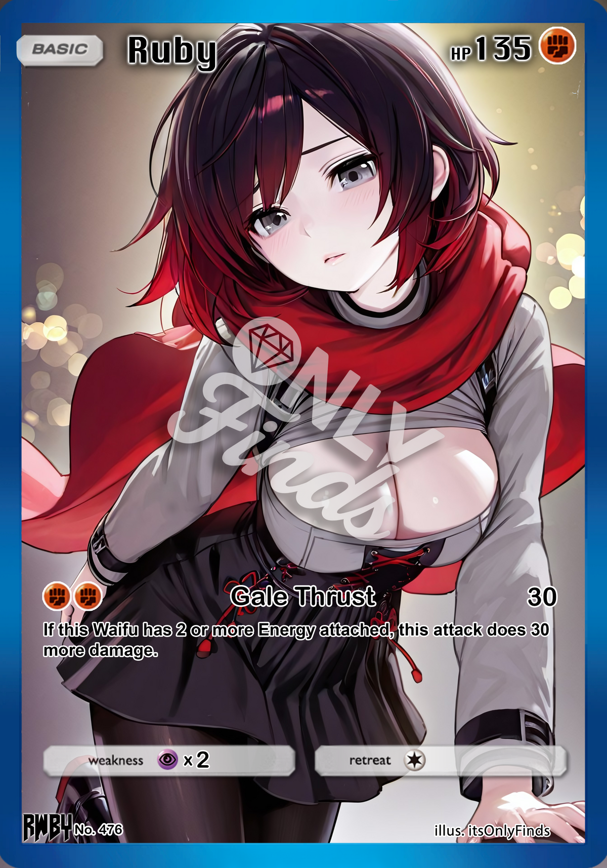 B-476 - Ruby Rose OnlyFinds watermarked collector card