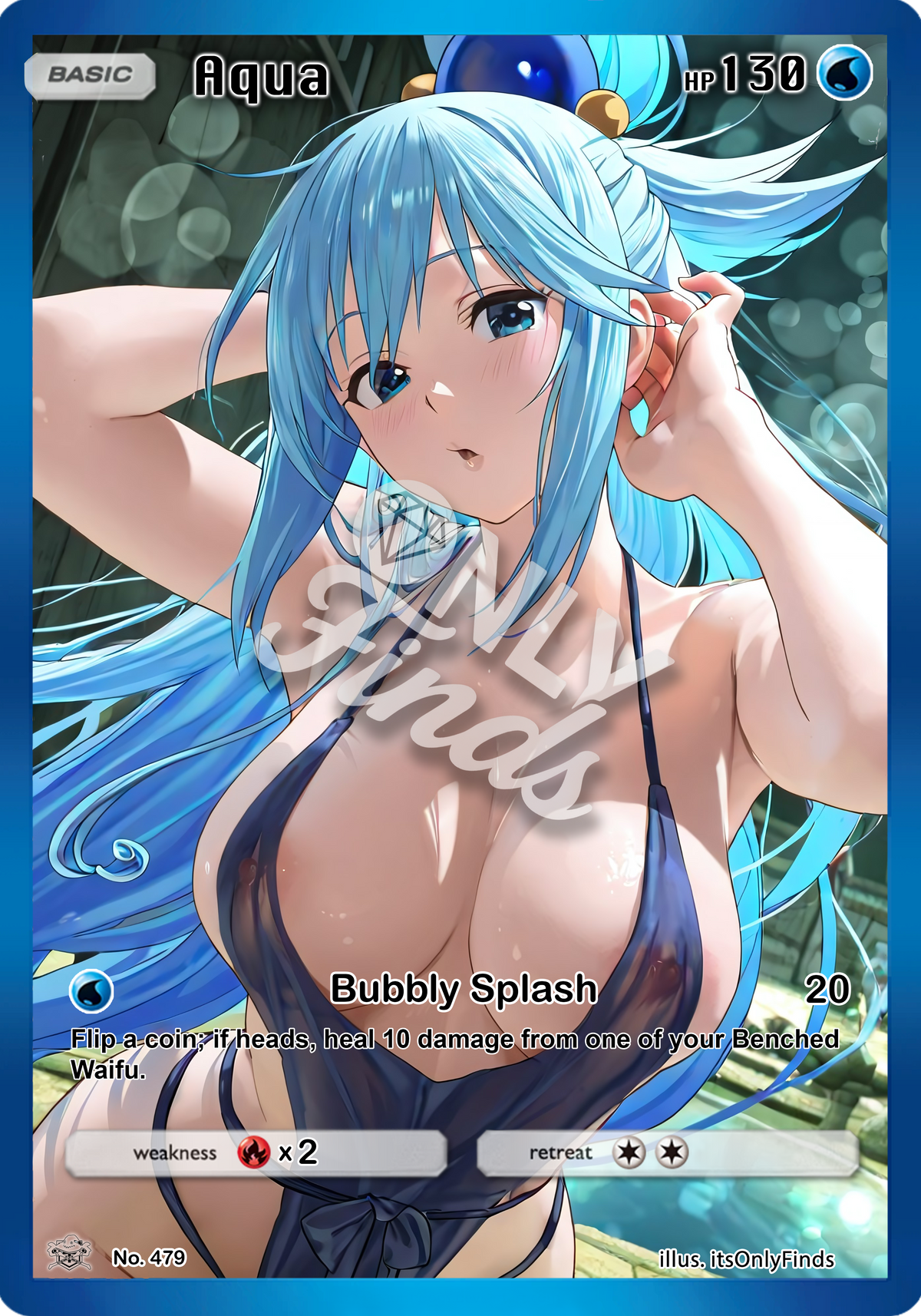 B-479 - Aqua OnlyFinds watermarked collector card