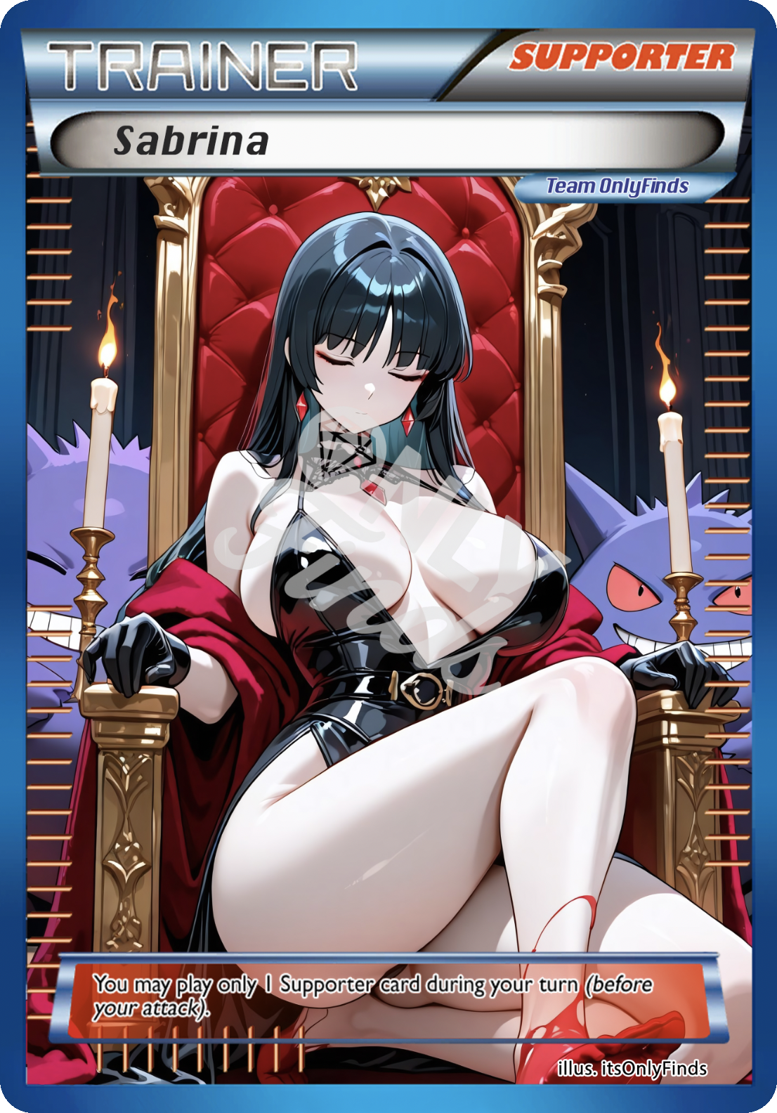 B-53 - Sabrina OnlyFinds Blue card