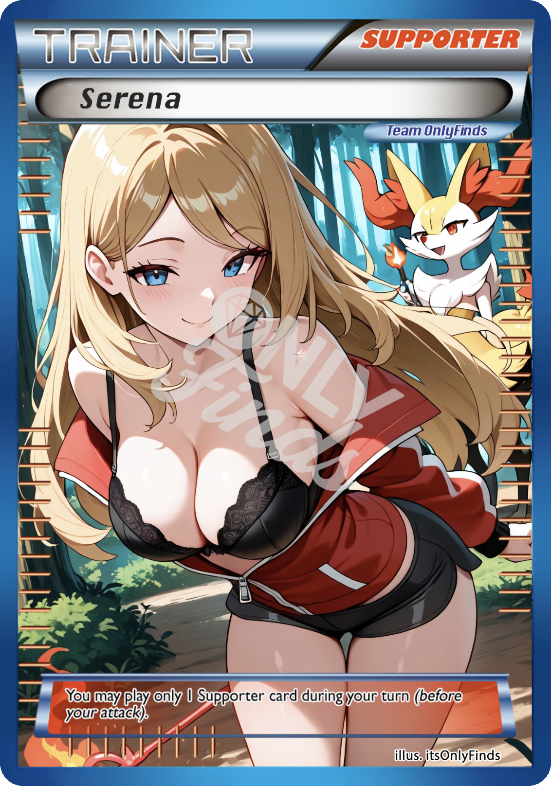 B-56 - Serena OnlyFinds Blue card