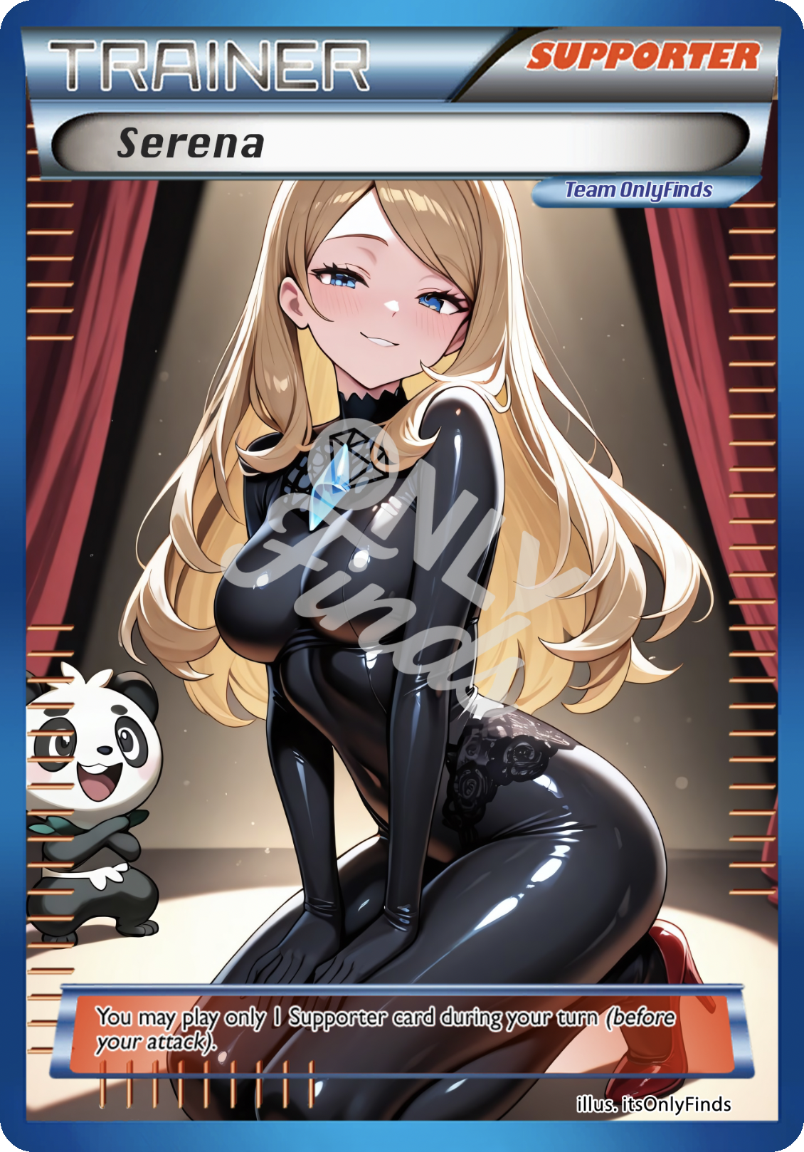 B-57 - Serena OnlyFinds Blue card