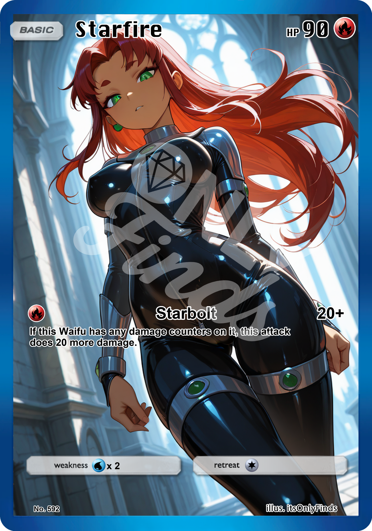 B-592 - Starfire (Koriand'r) OnlyFinds Volume 3 card