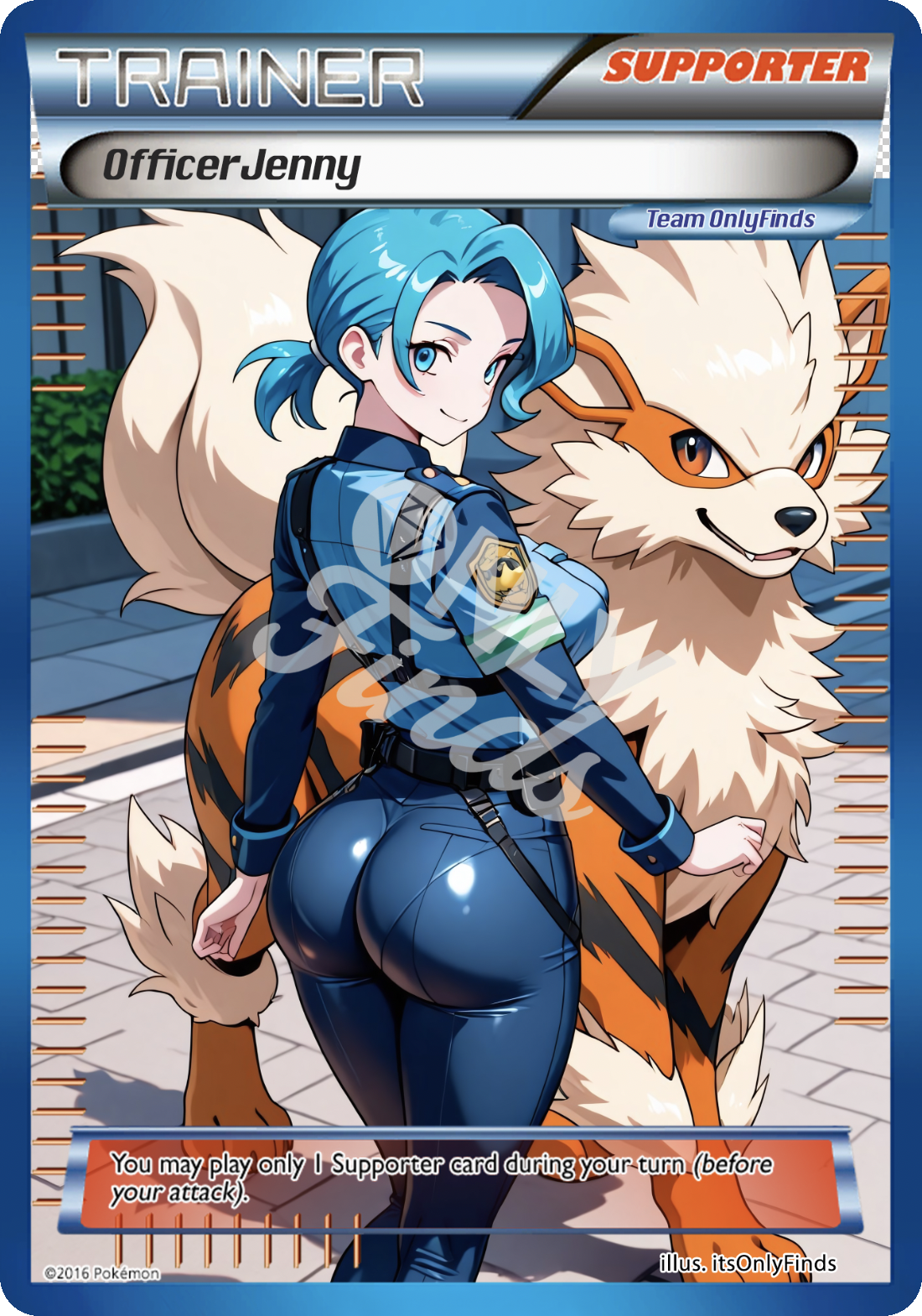 B-60 - Officer Jenny OnlyFinds Blue card
