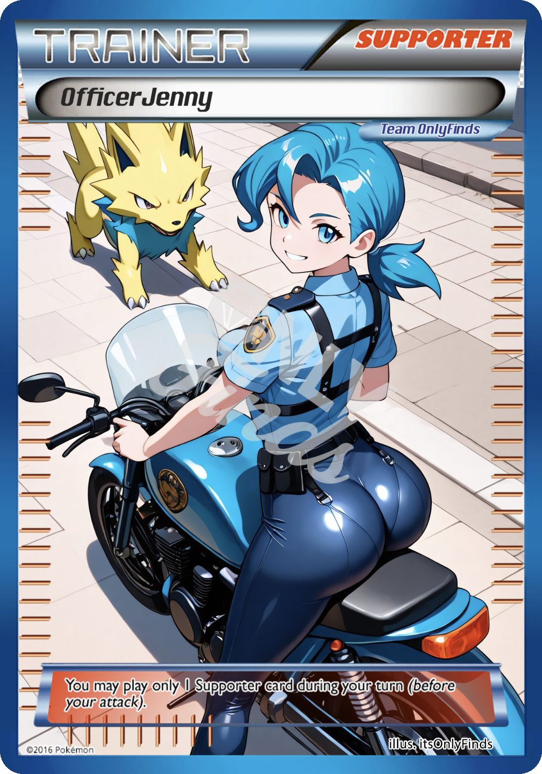 B-61 - Officer Jenny OnlyFinds Blue card
