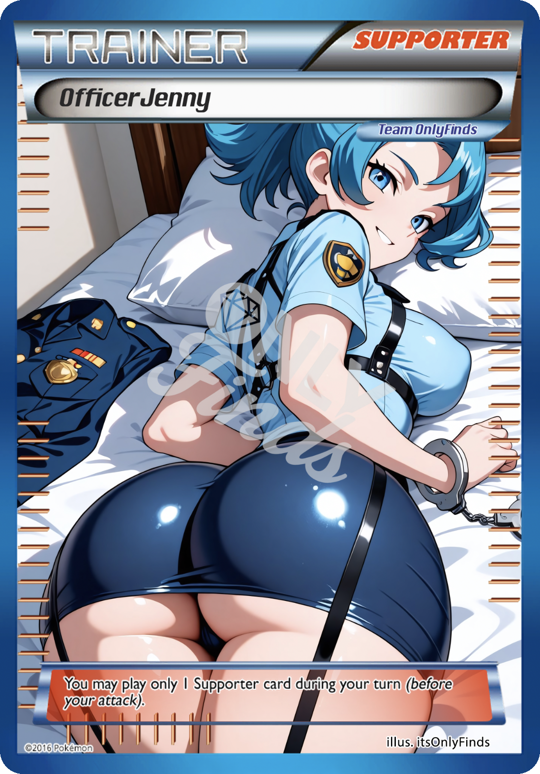 B-62 - Officer Jenny OnlyFinds Blue card