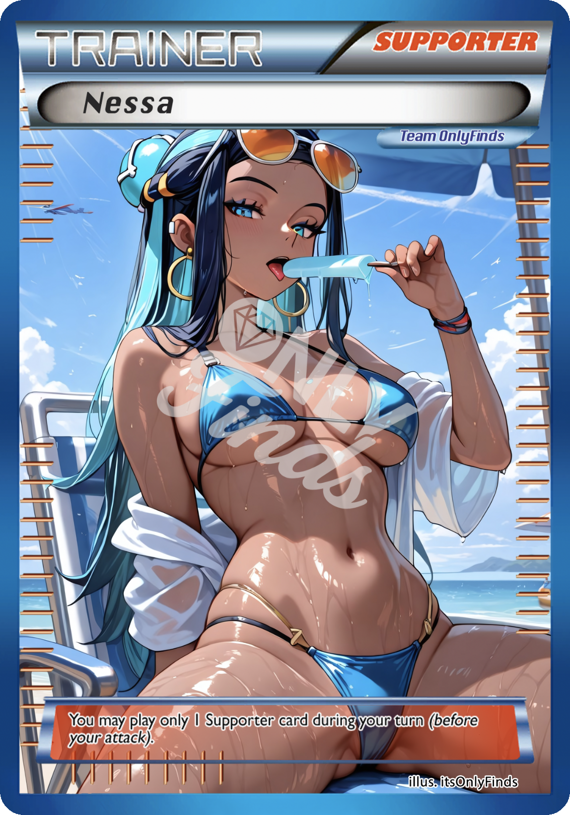 B-66 - Nessa OnlyFinds Blue card