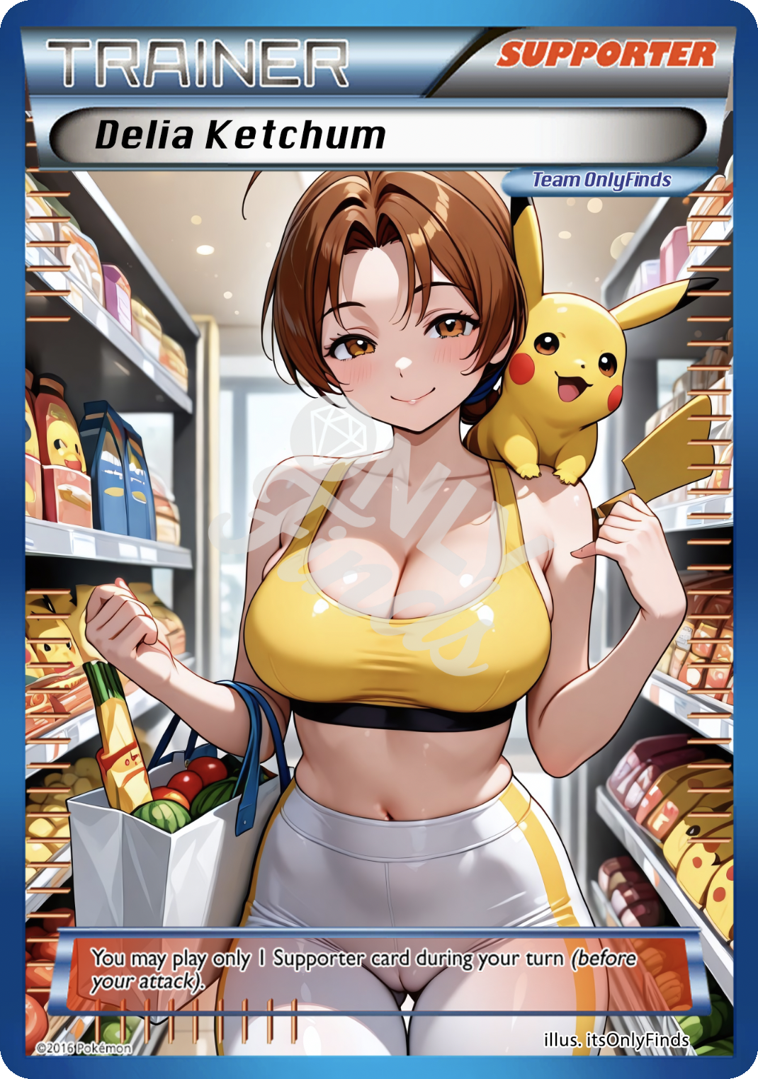 B-73 - Delia Ketchum OnlyFinds Blue card