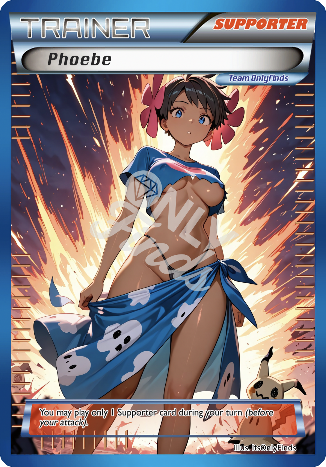 B-93 - Phoebe OnlyFinds Blue card