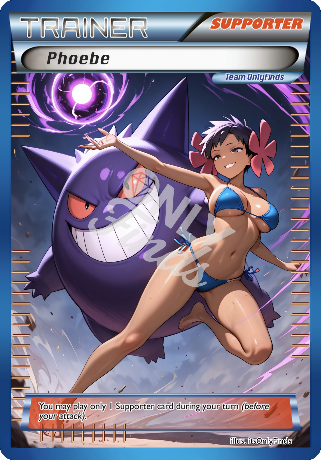 B-95 - Phoebe OnlyFinds Blue card