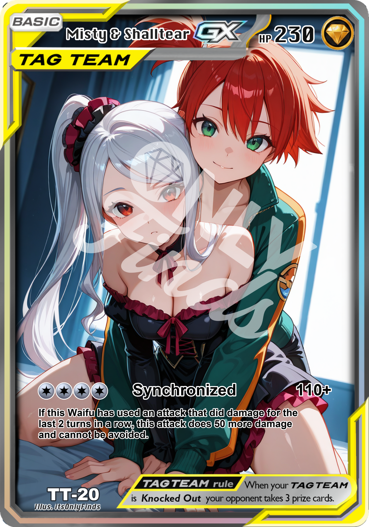 TT-20 - Misty x Shalltear Bloodfallen (Tag Team) OnlyFinds watermarked collector card