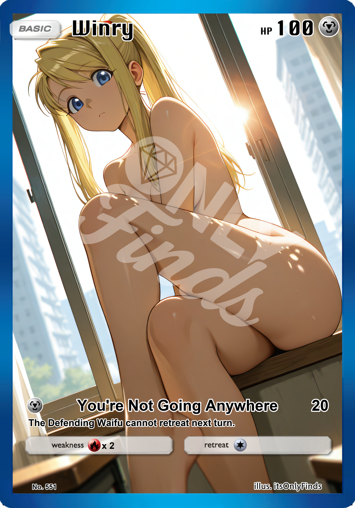 B-551 - Winry Rockbell OnlyFinds watermarked collector card