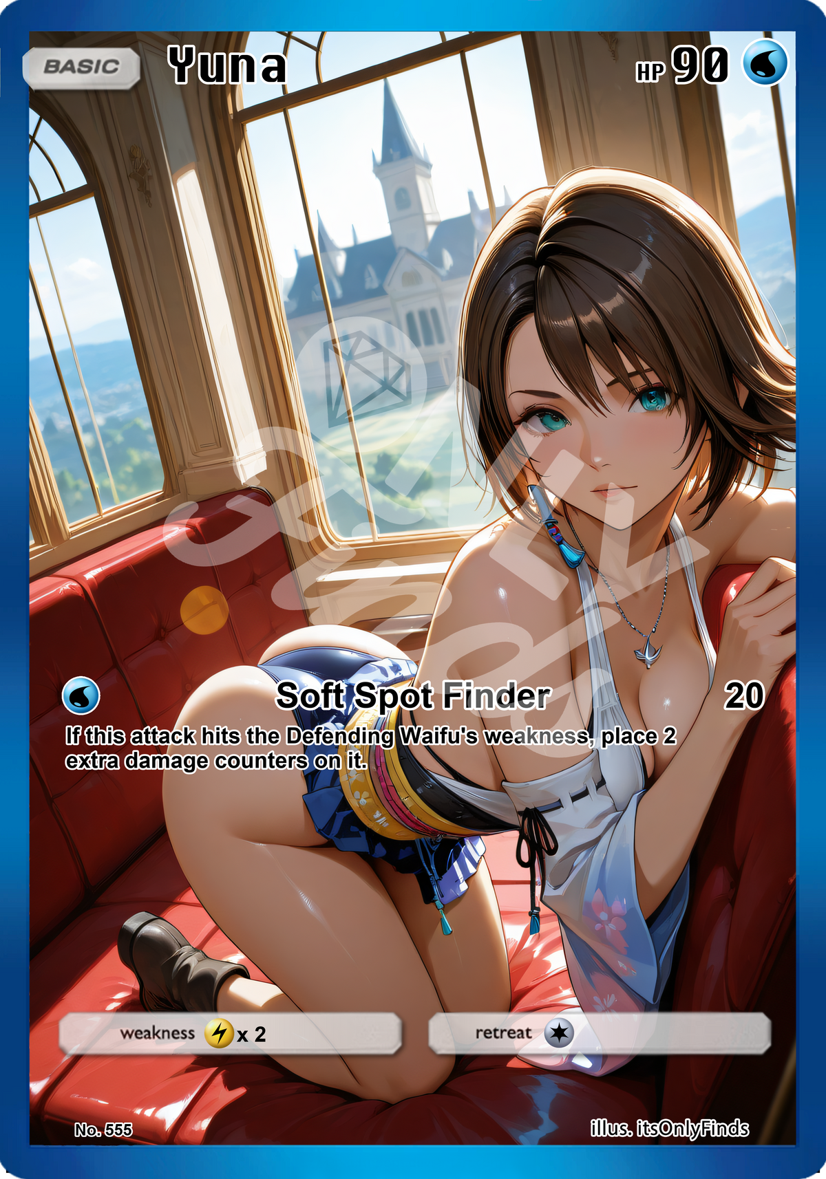 B-555 - Yuna OnlyFinds watermarked collector card