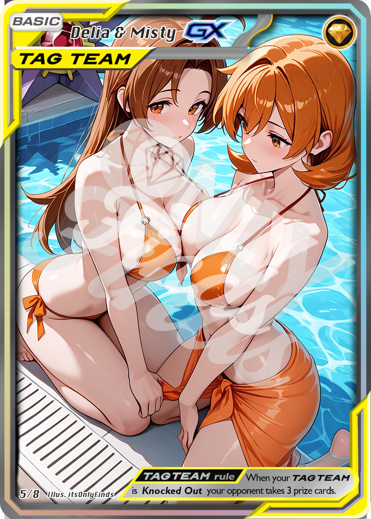 TT-05 - Delia and Misty (Tag Team) OnlyFinds watermarked collector card