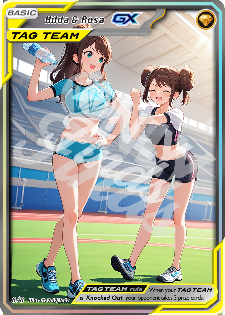 TT-06 - Hilda and Rosa (Tag Team) OnlyFinds watermarked collector card