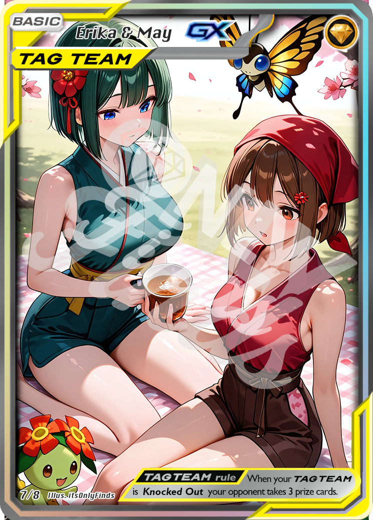 TT-07 - Erika and May (Tag Team) OnlyFinds watermarked collector card